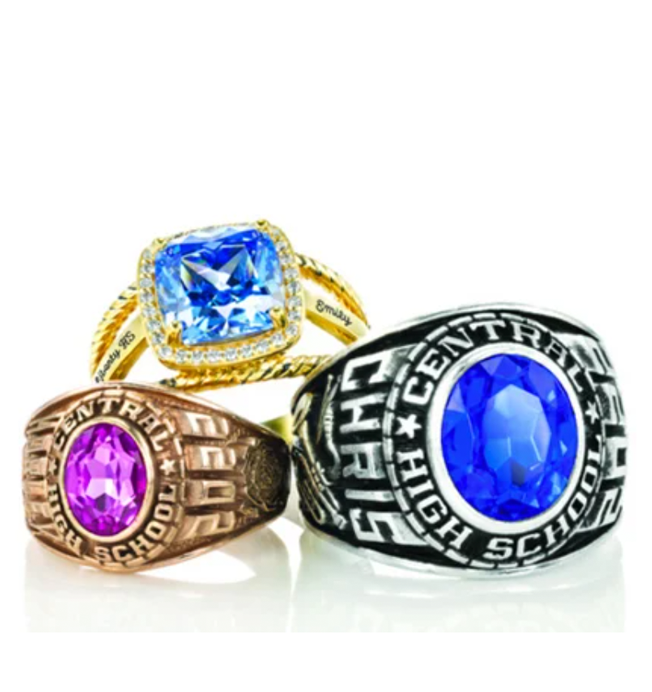 image of graduation rings