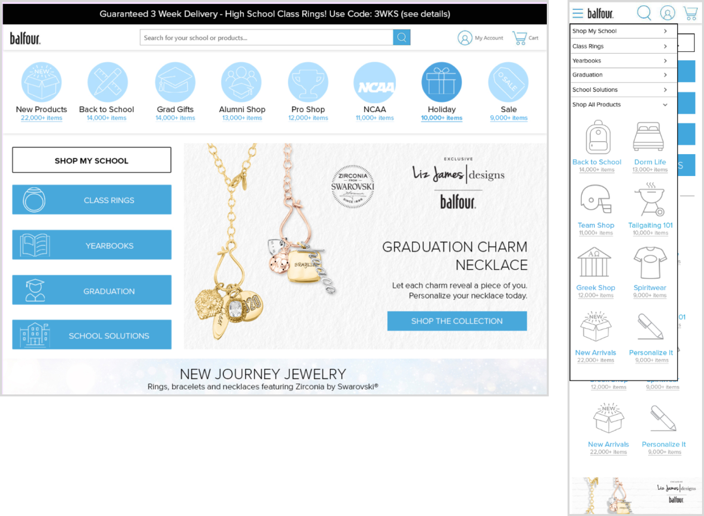 image of mobile and desktop Home Page screens